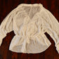 Zara white wrap blouse