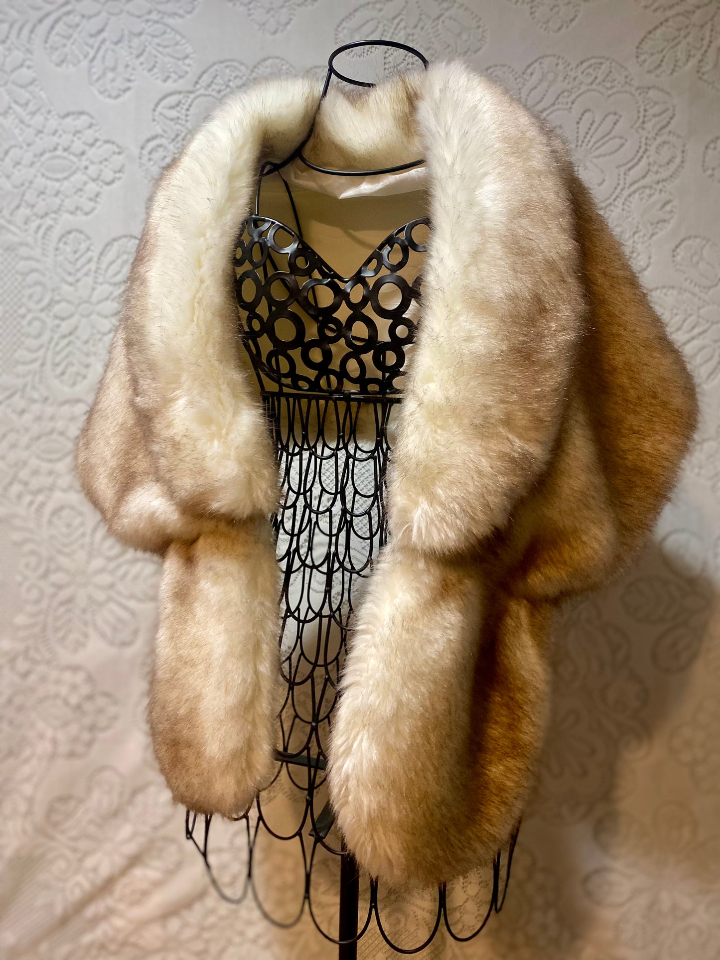 Vintage fur shawl