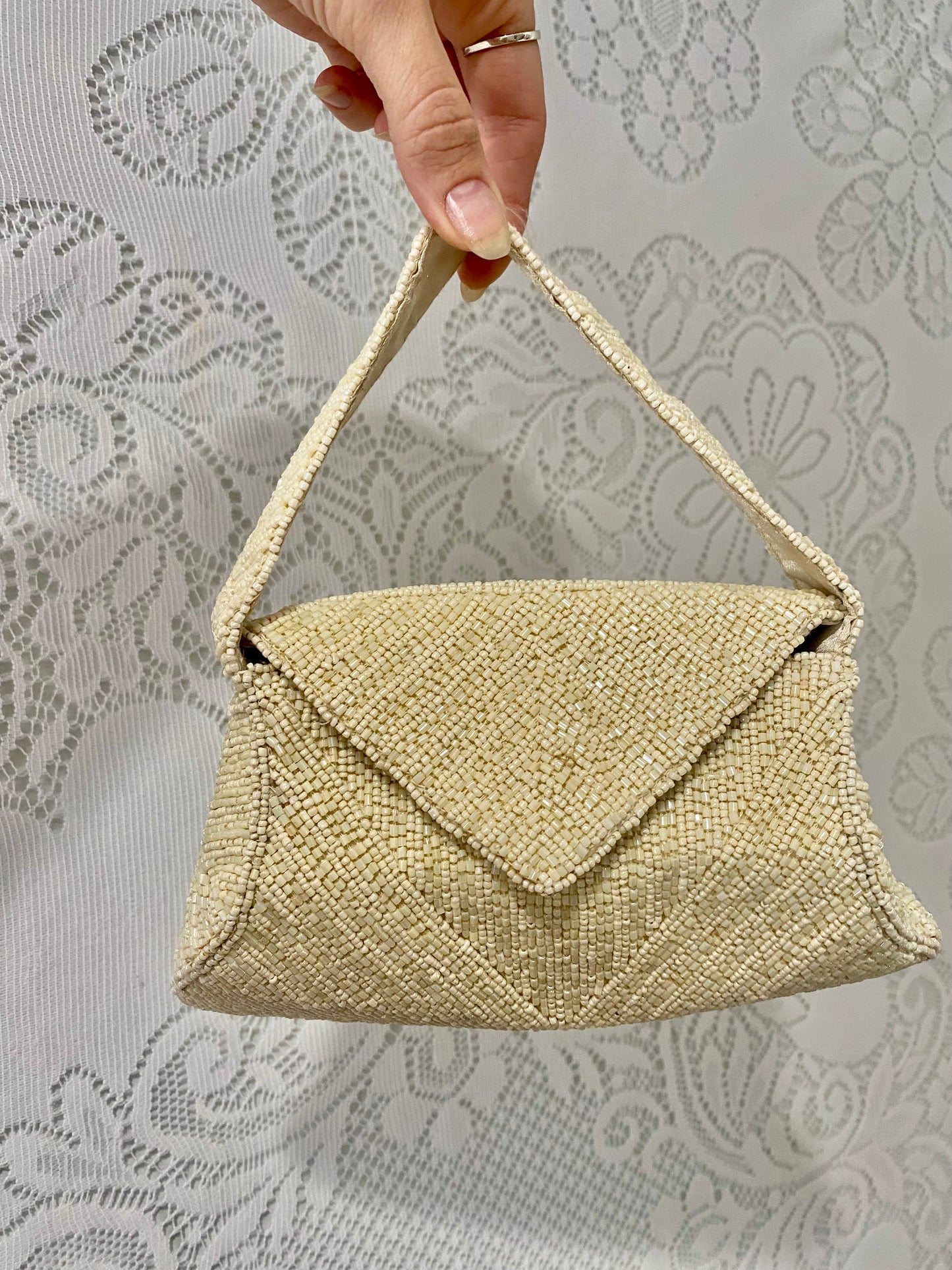 Vintage K.C.Malhan beaded mini bag