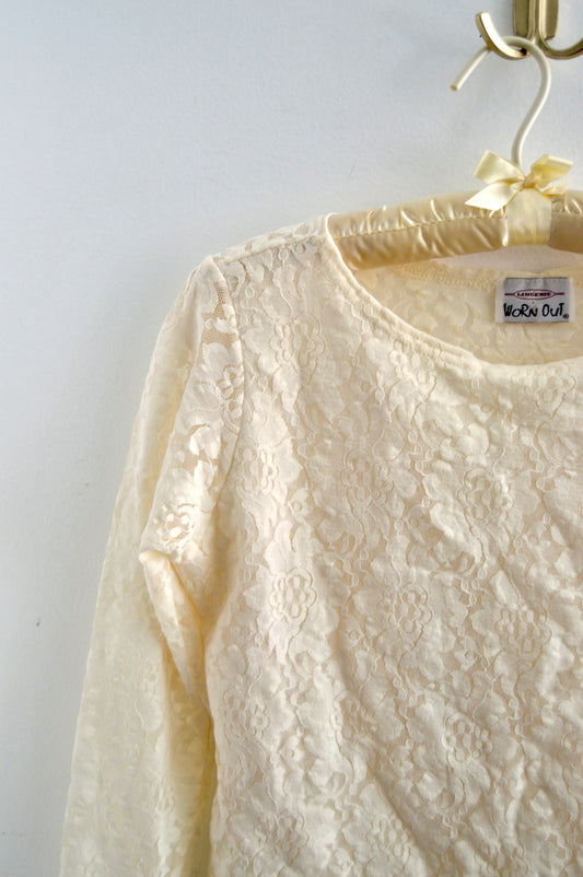 Worn Out vintage lace top