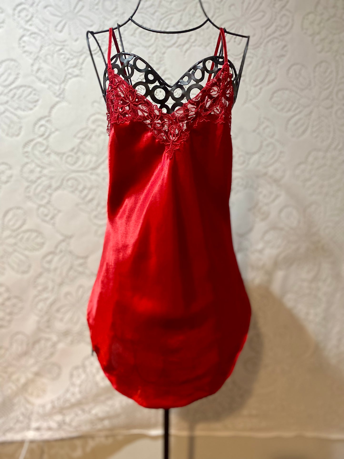 VS gold label red slip dress!