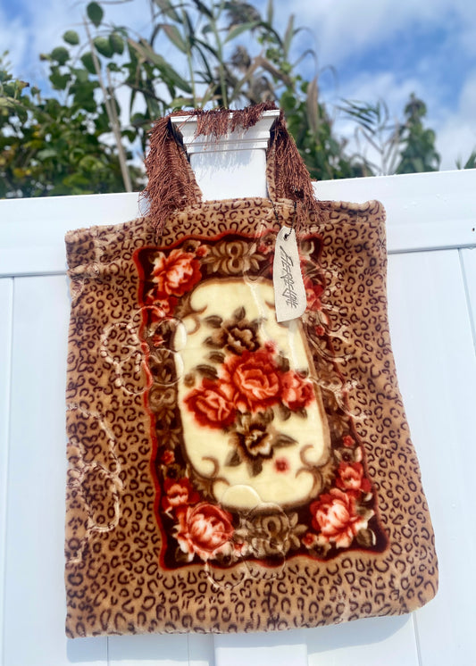 Leopard fringe Pillow Tote (2 of 2)