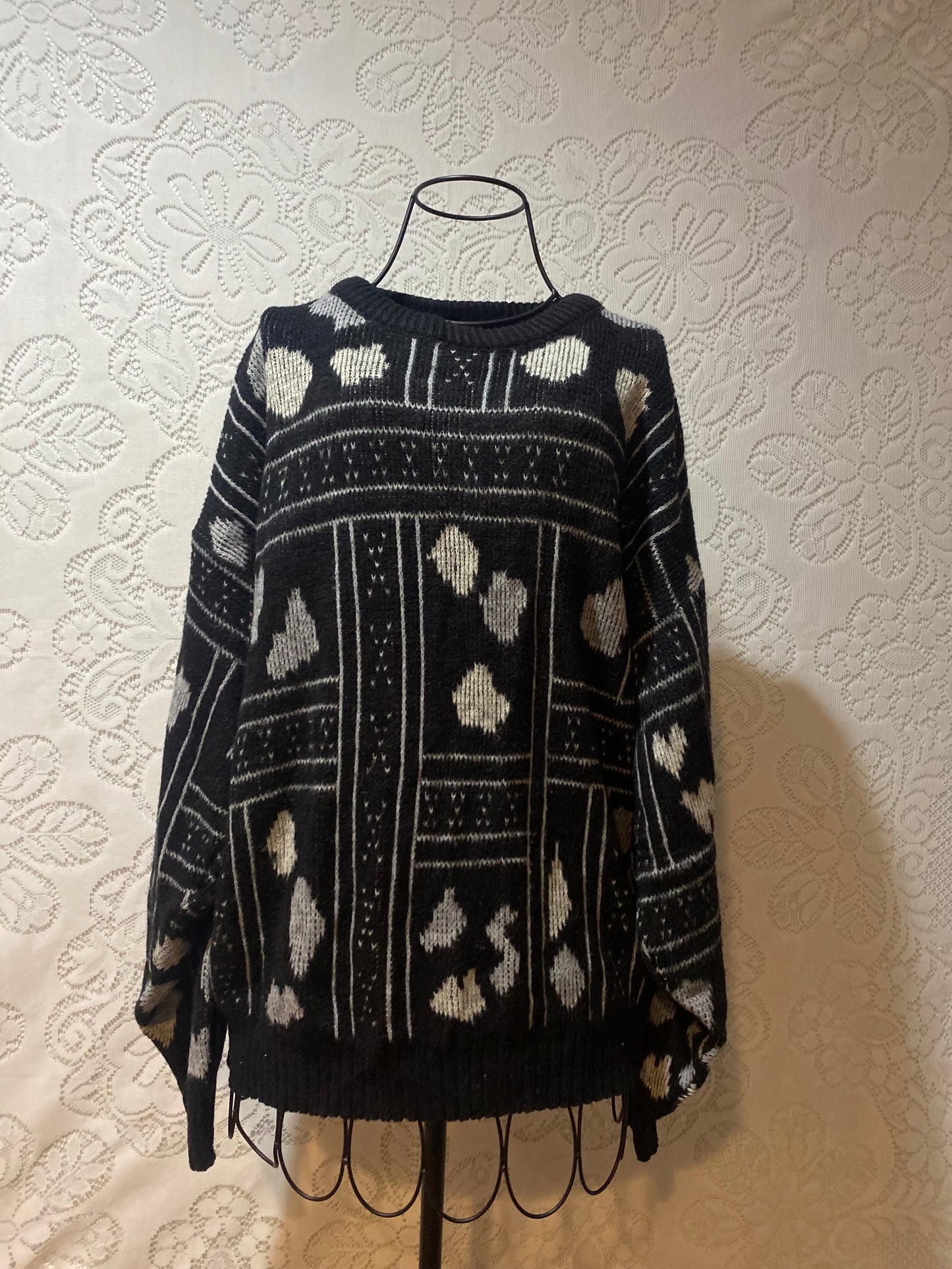 Vintage Mathias B&W sweater