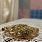 Trifari Goldtone Tiger Rhinestone bracelet