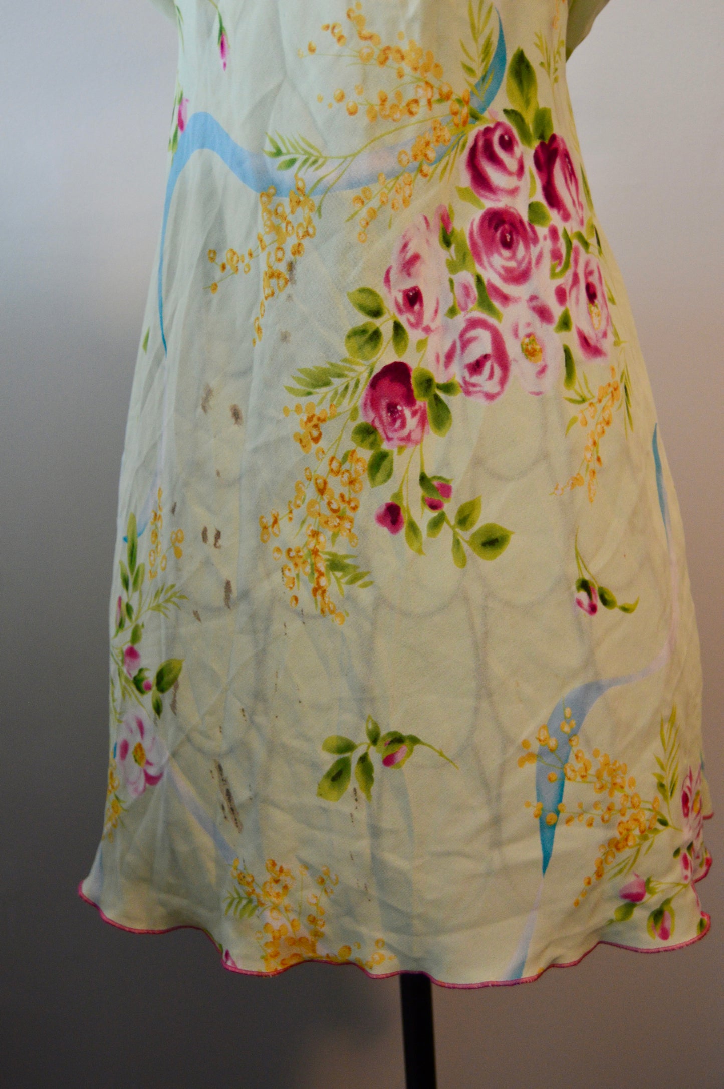 Vintage Oscar De La Renta floral slip