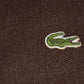 Vintage Brown Lacoste V neck sweater