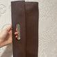 Cleo & Patek brown leather clutch