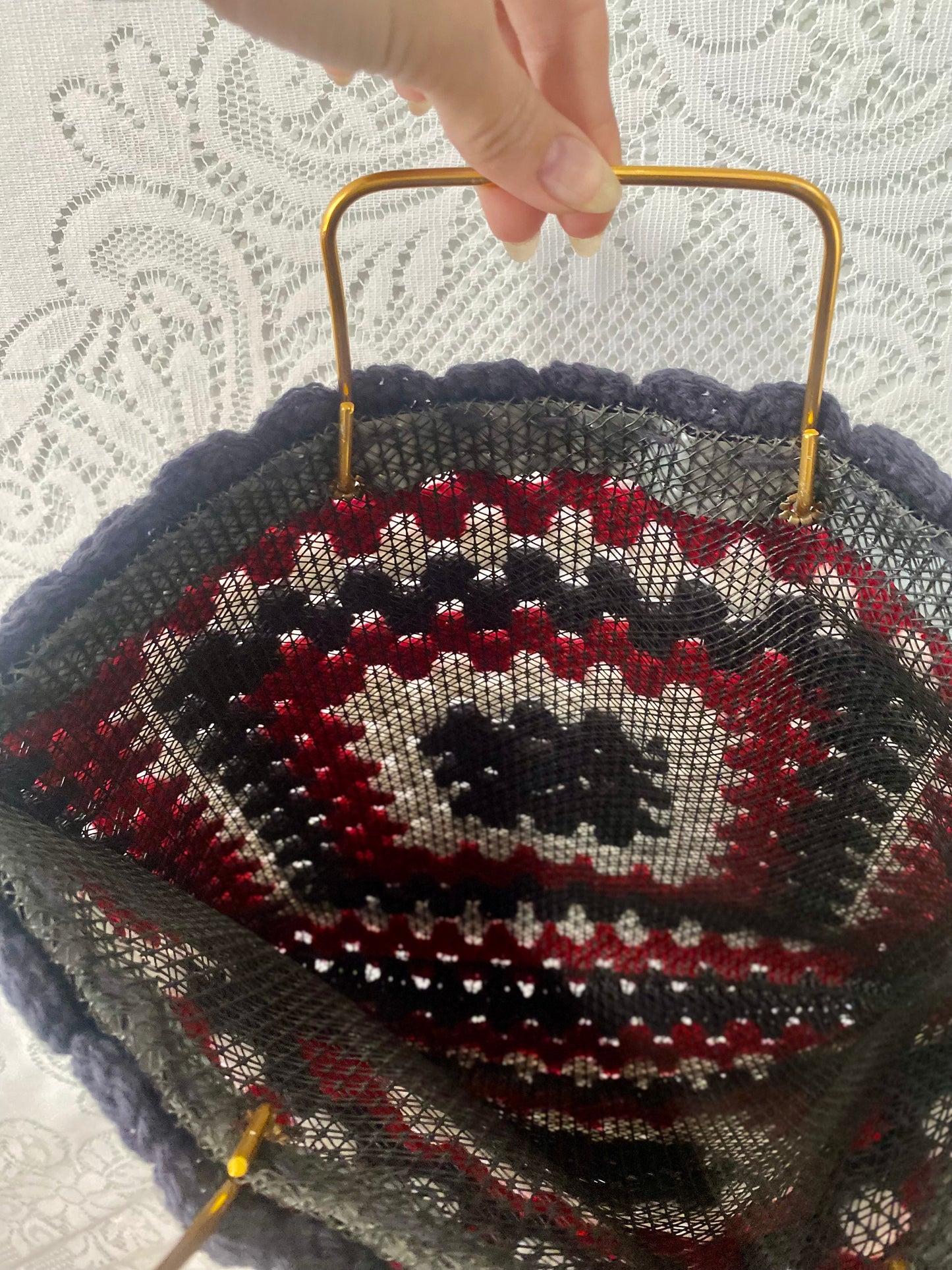 Crochet tote bag