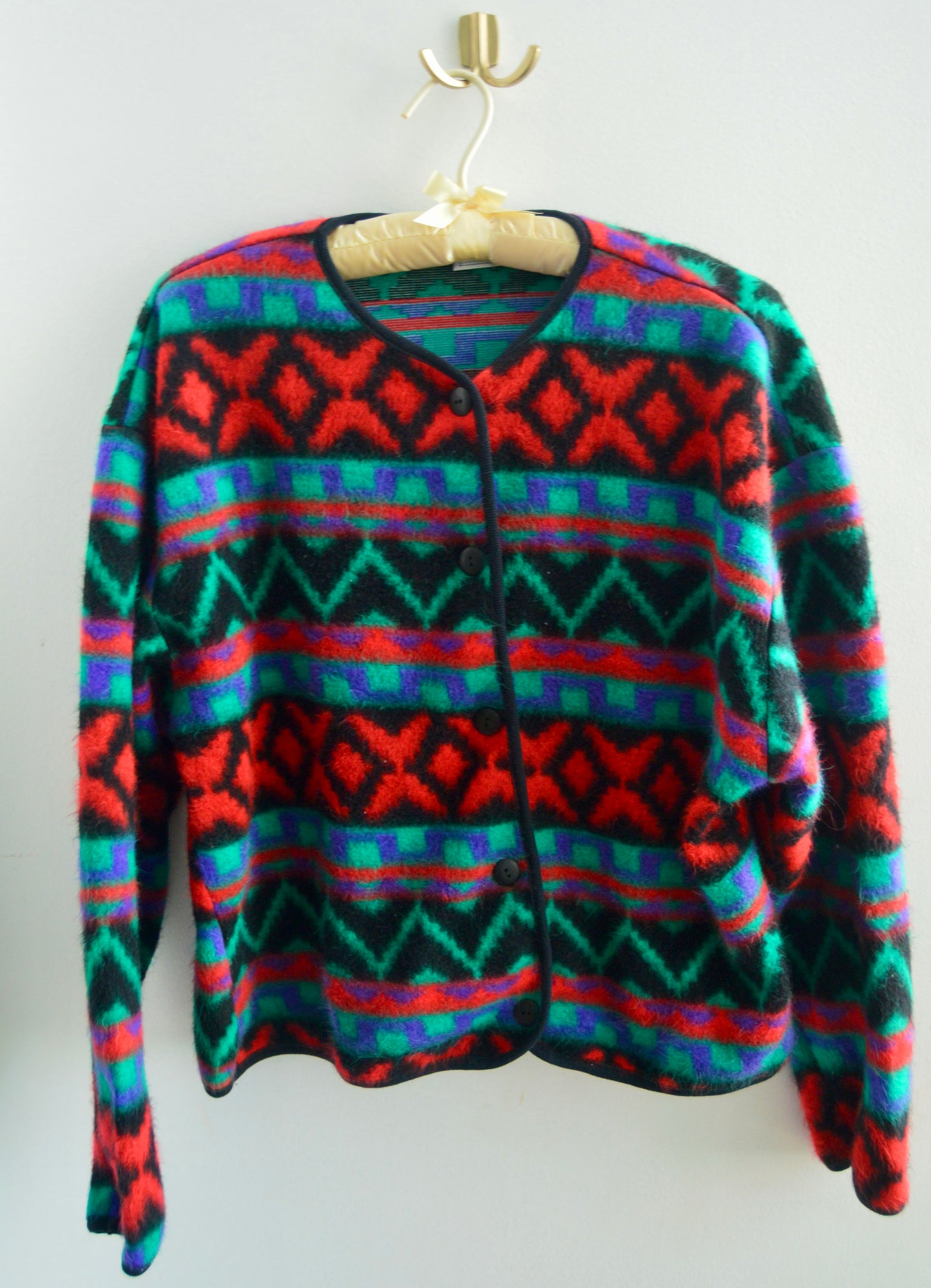 David Wayne printed cardigan
