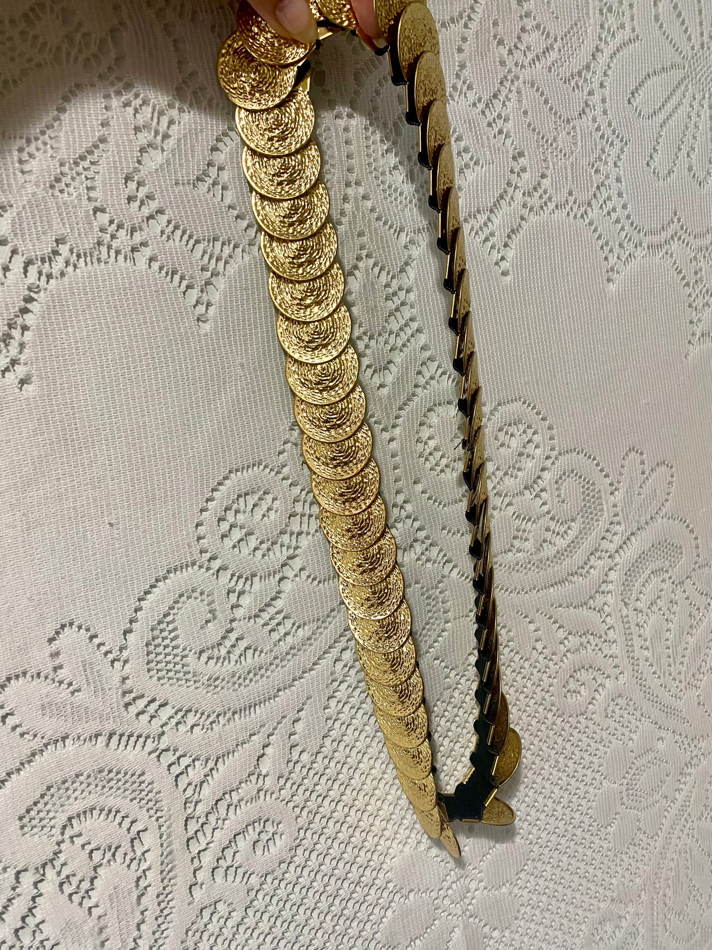 Vintage stretchy chain belt