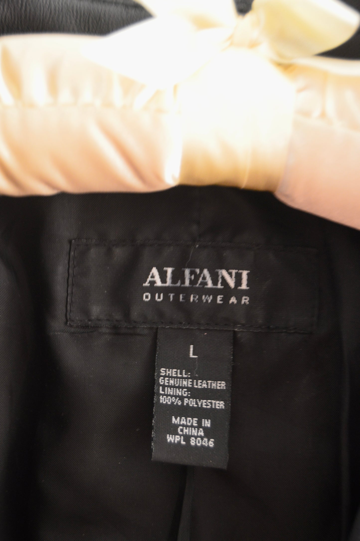 Vintage Alfani leather trench
