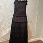 Vintage custom pink and black maxi