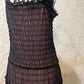 Vintage custom pink and black maxi