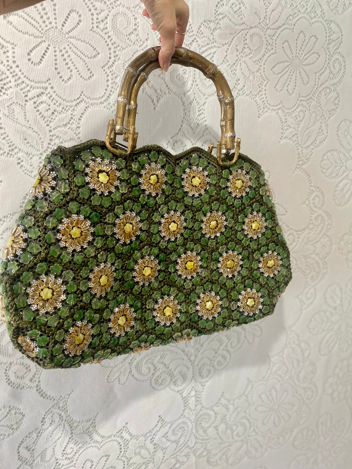 Vintage Meghan beaded tote