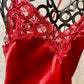 VS gold label red slip dress!