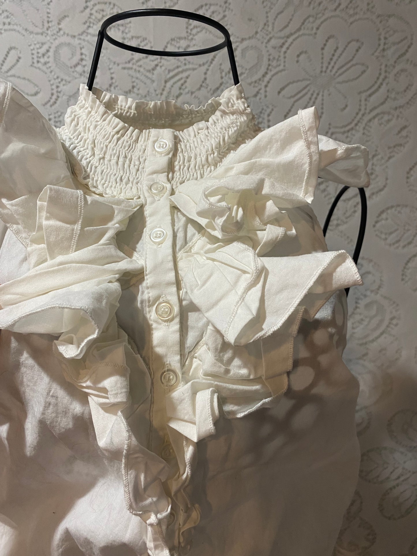 Vintage Strawberry ruffle halter