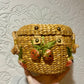 Vintage 50’s woven strawberry purse