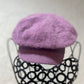 Vintage purple angora hat