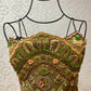 Vintage beaded strapless top