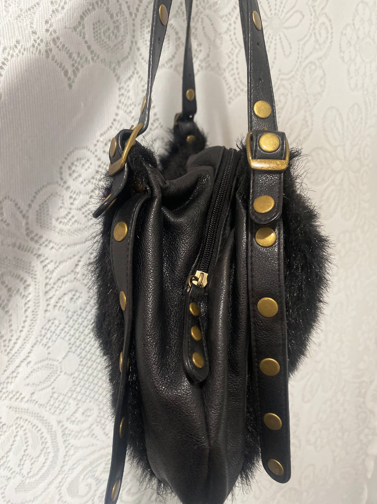 Vintage Metro 7 Faux fur bag