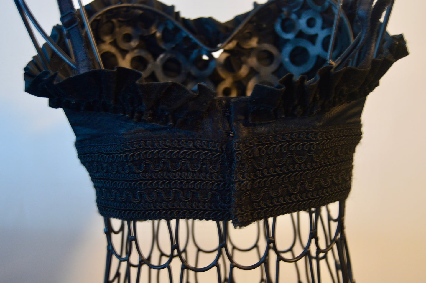 Vintage Contempo ruffle bra top