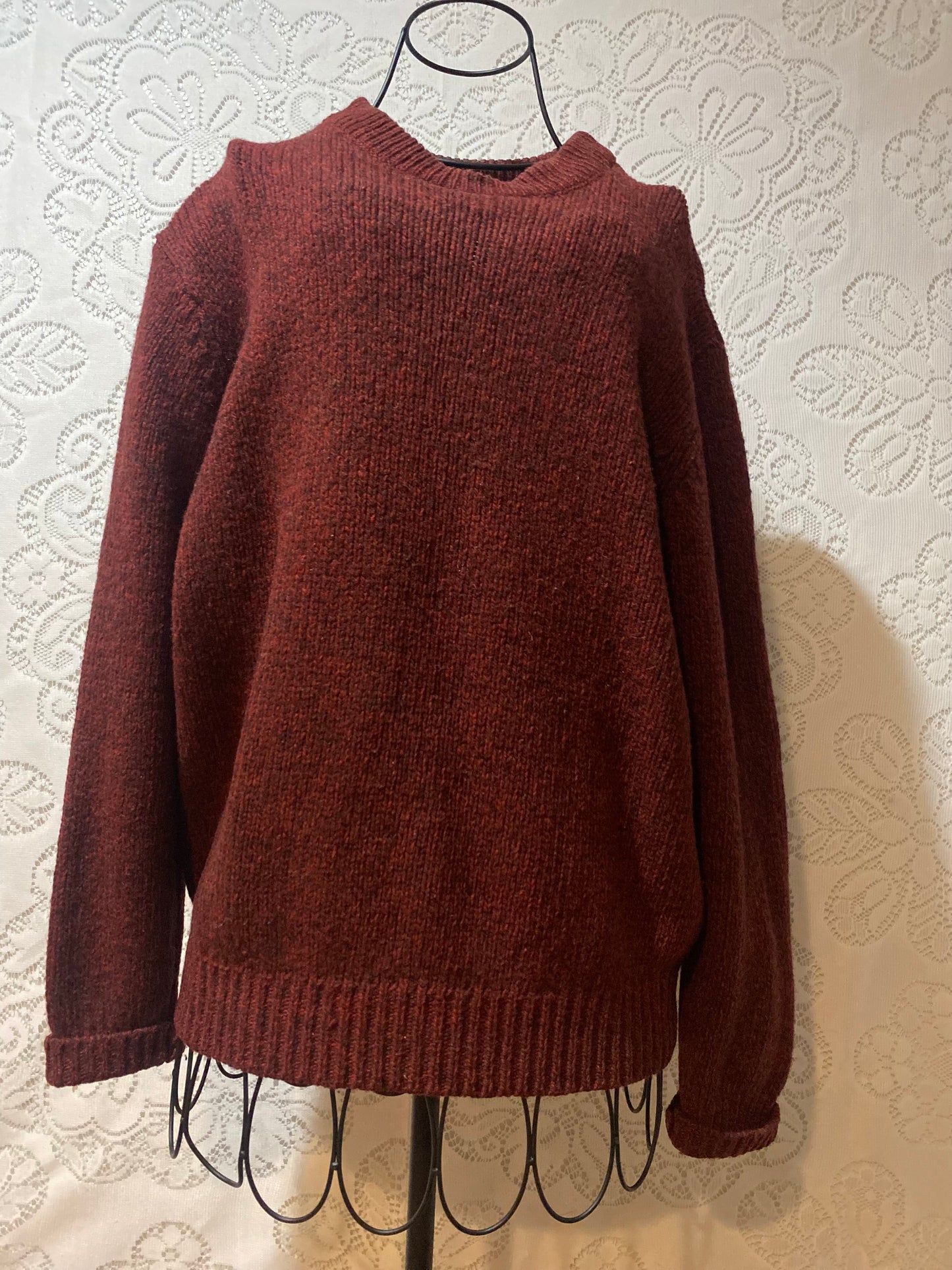 LL Bean Maroon wool sweater