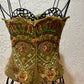 Vintage beaded strapless top