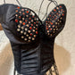 Vintage bedazzled corset