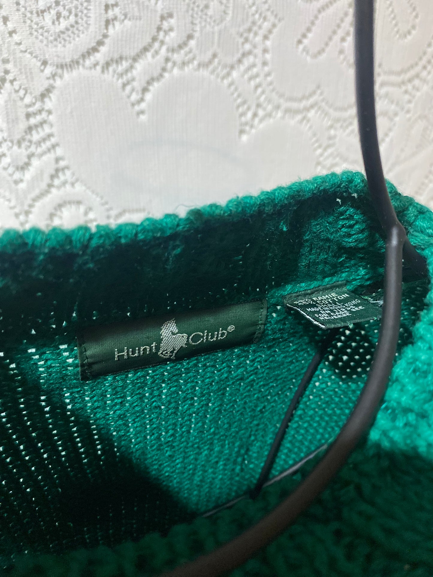 Vintage Hunt Club Emerald green sweater