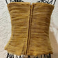 Vintage Kay Unger gold strapless top