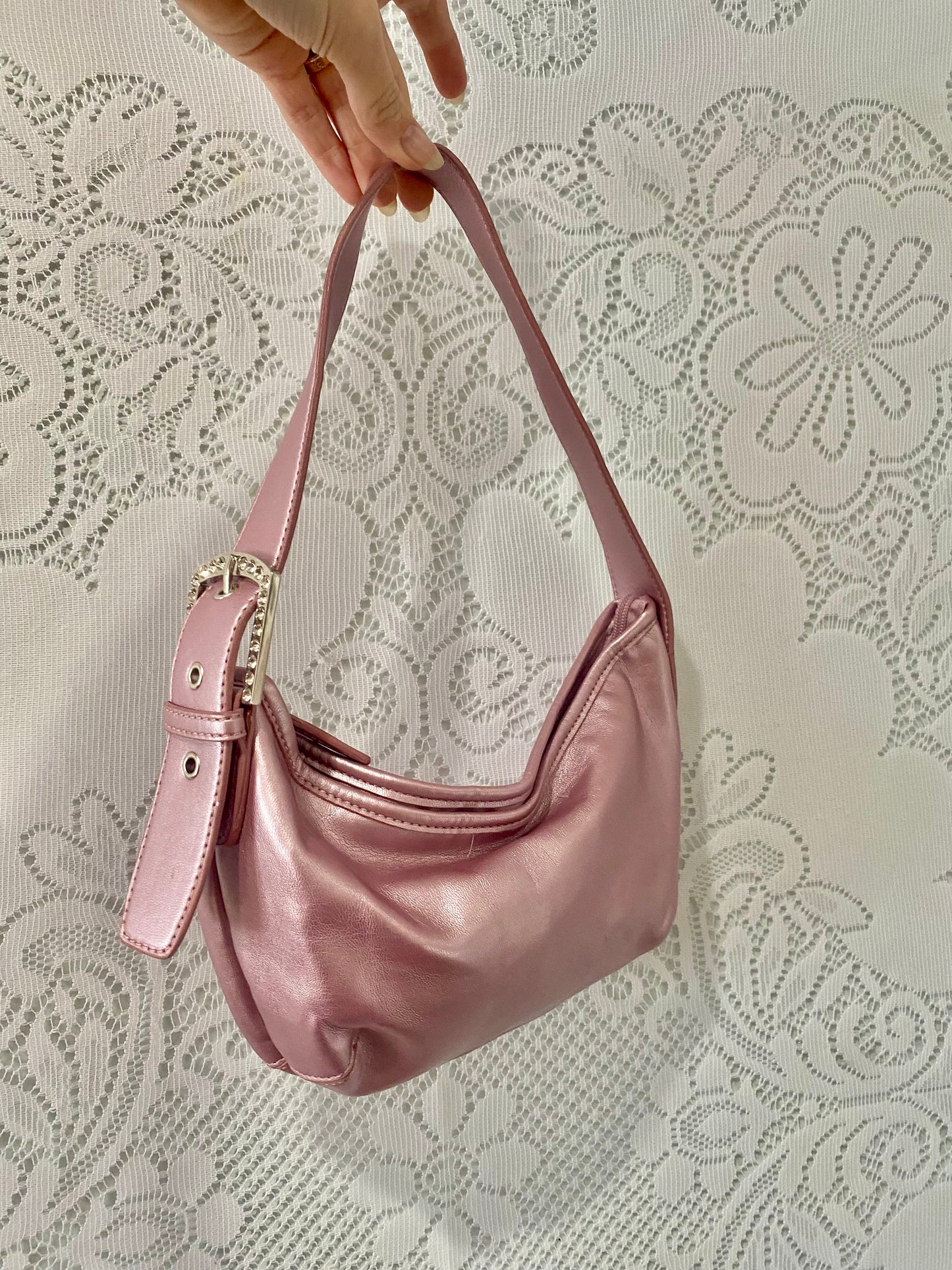 Y2K Nine West Pink Metallic purse