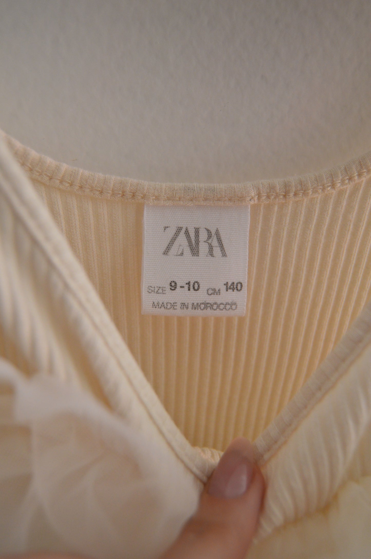 Zara girls ruffle tank
