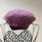 Vintage purple angora hat