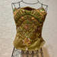 Vintage beaded strapless top