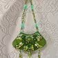 Vintage Green beaded purse