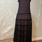 Vintage custom pink and black maxi