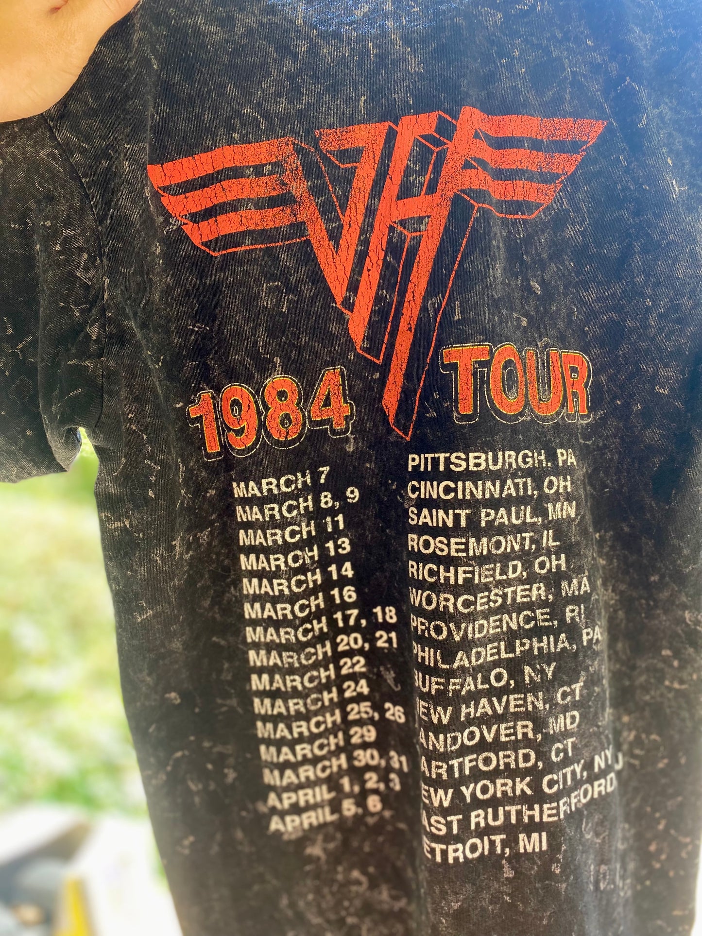 Van Halen 1984 Tour of the World tee
