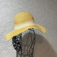 White striped sun hat
