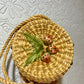 Vintage 50’s woven strawberry purse