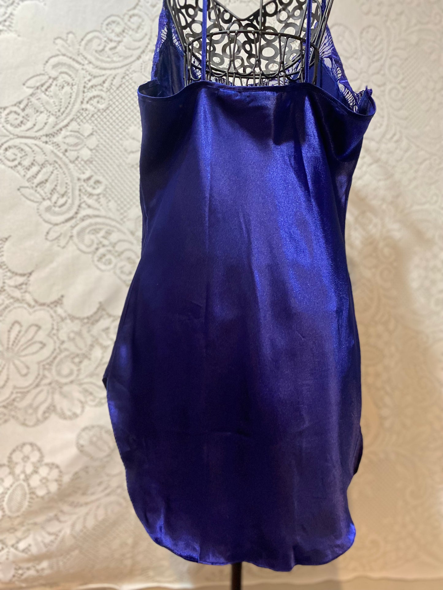 VS gold label purple slip dress