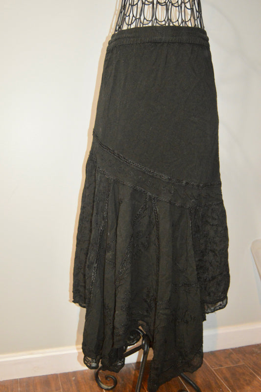 Scully black maxi skirt