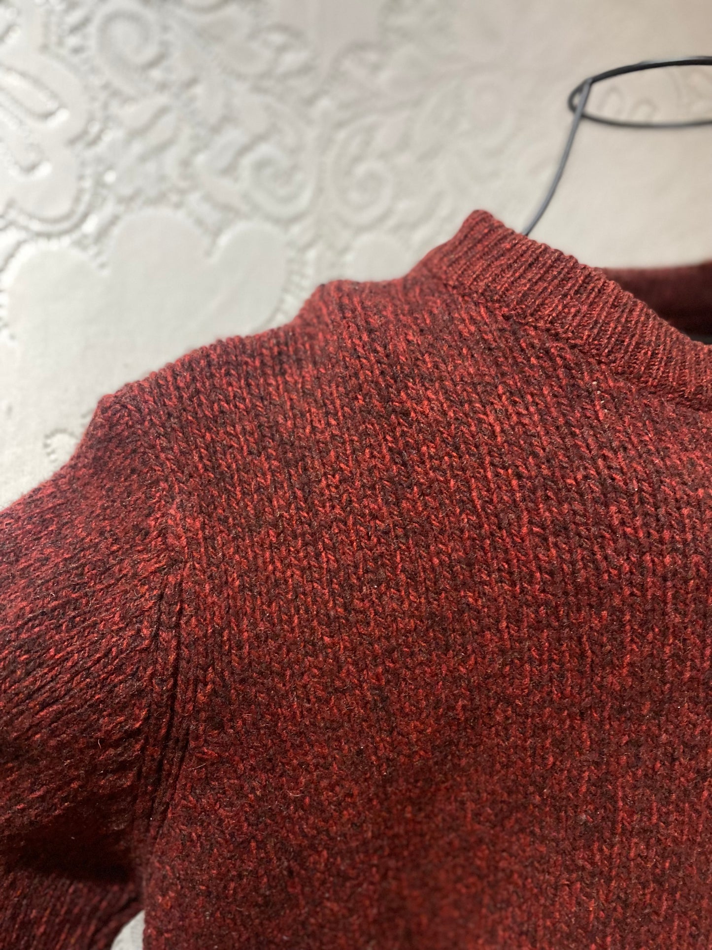 LL Bean Maroon wool sweater