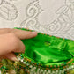 Vintage Green beaded purse