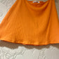 Tangerine orange Reformation skirt