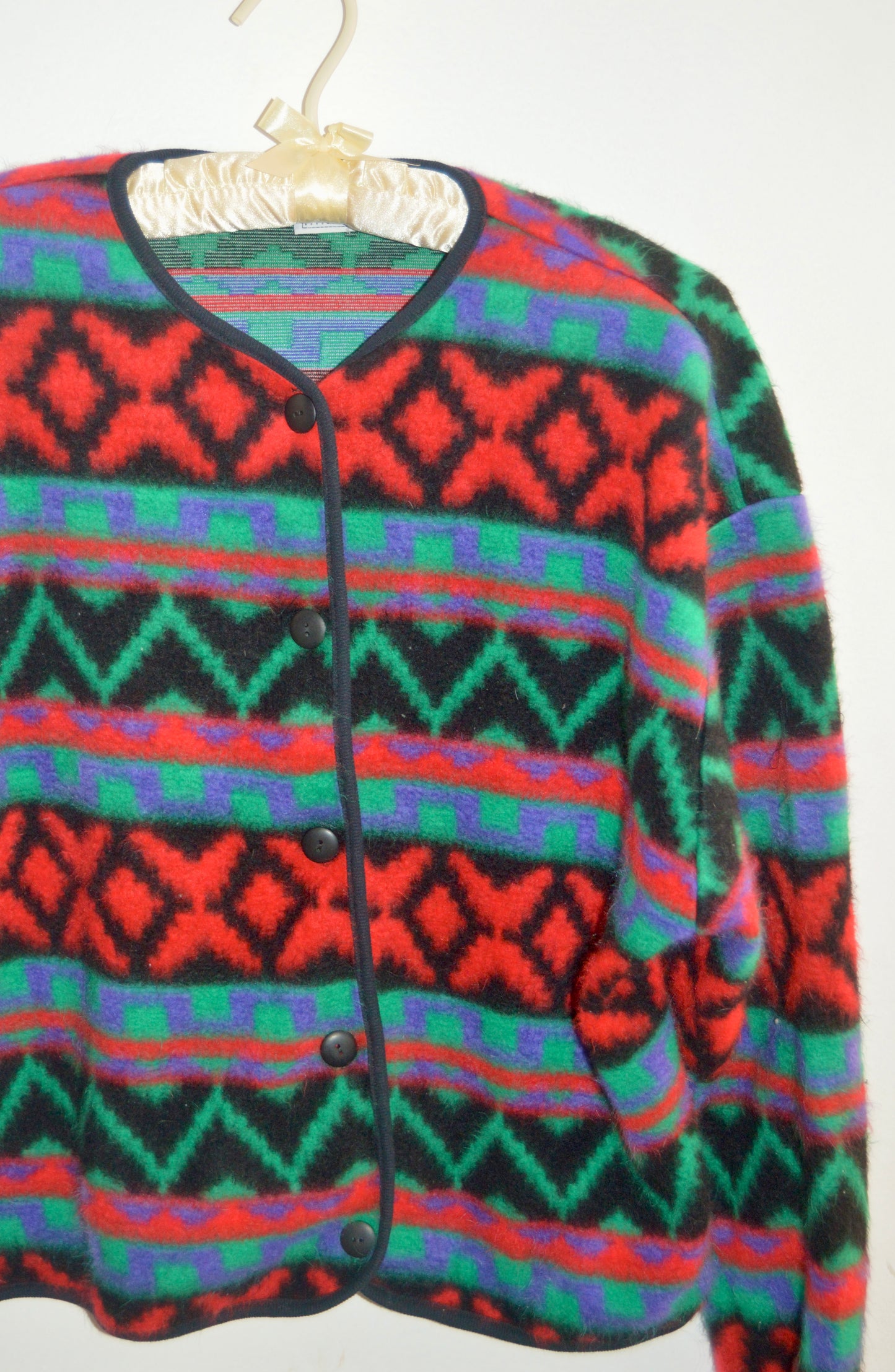David Wayne printed cardigan