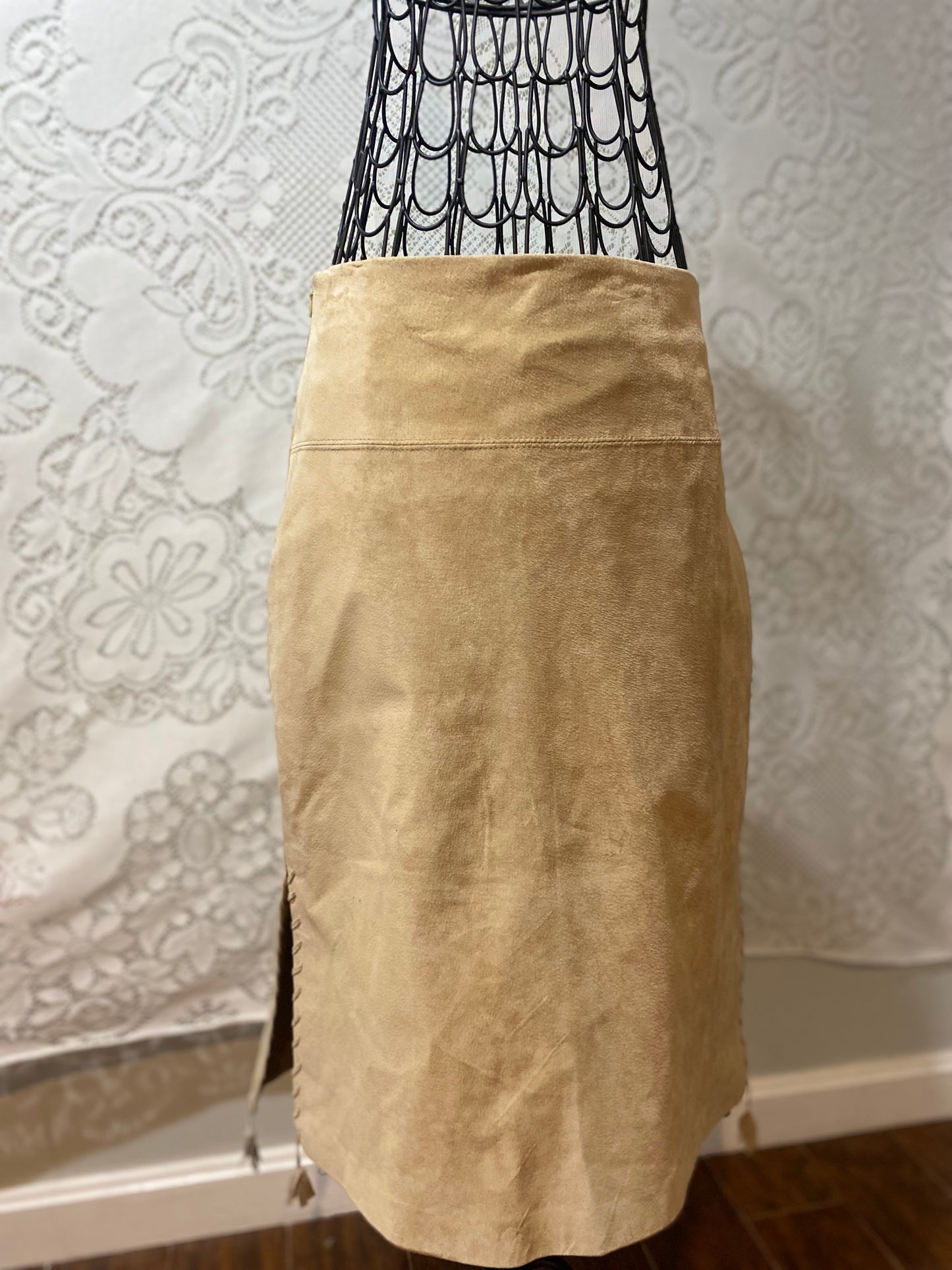 Westbury Leather maxi skirt