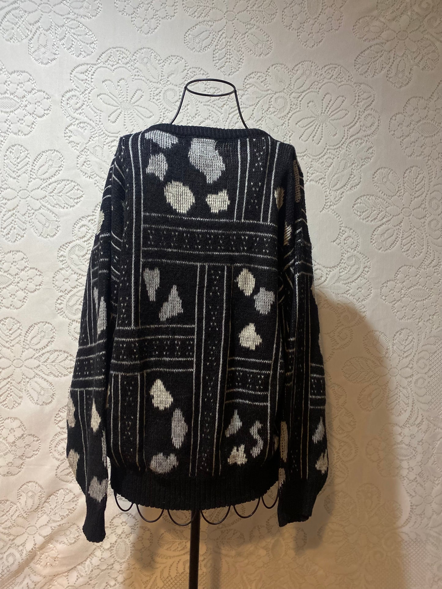 Vintage Mathias B&W sweater