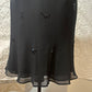 Vintage Lapis embroidered silk LBD