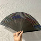 Handpainted vintage fan