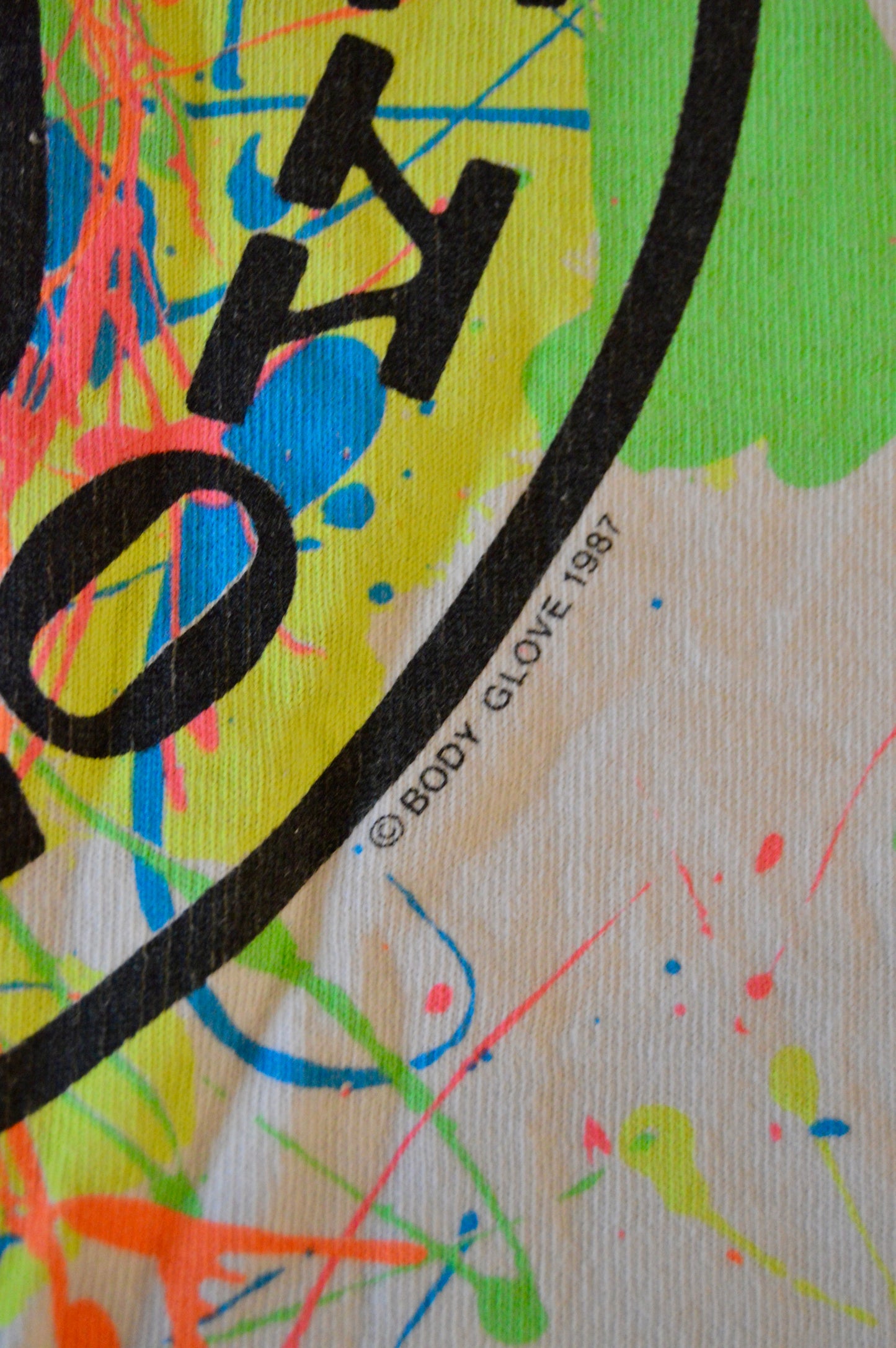 Vintage Body Glove neon tee